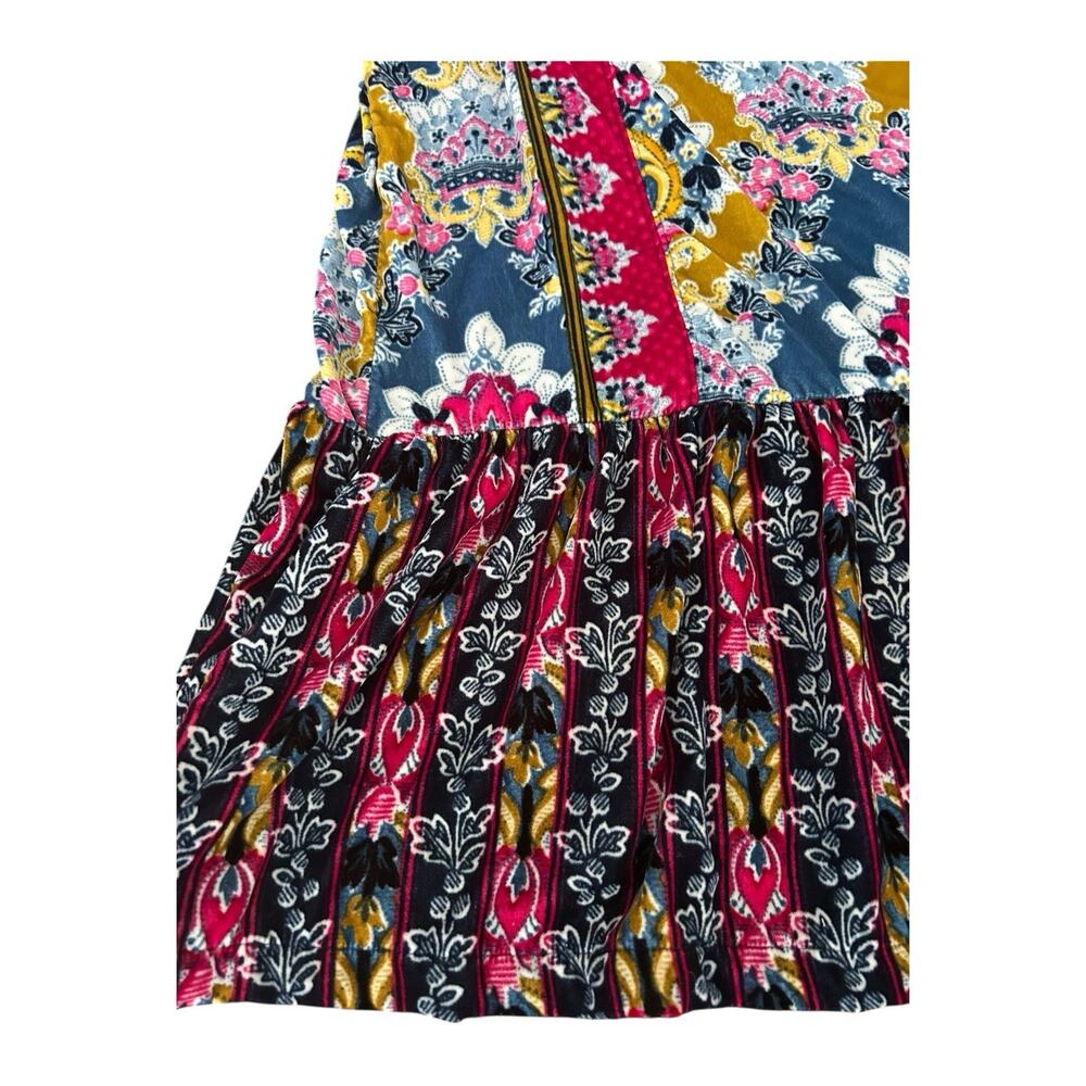 Anthropologie Zadie Velvet Ruffle Slip Dress Size S Boho Festival - Picture 2 of 9